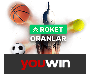 Spor toplarıyla yükselen roket görseli ve oranları vurgulayan tasarım